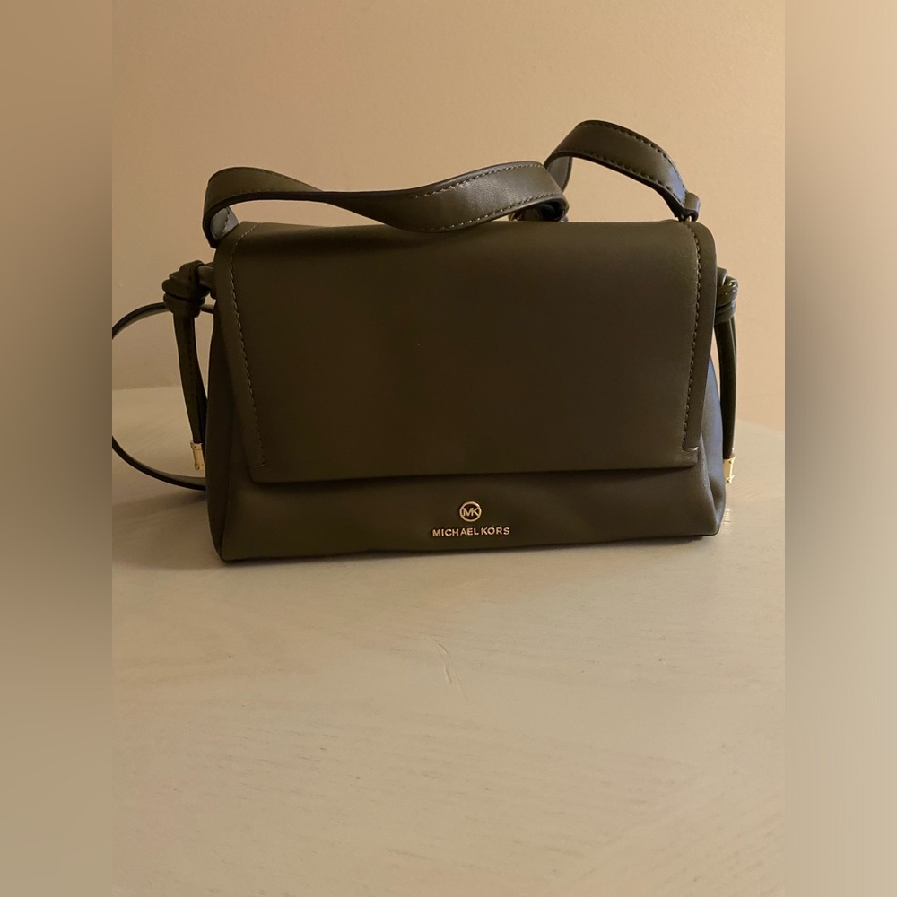 Michael Kors olive green crossbody bag